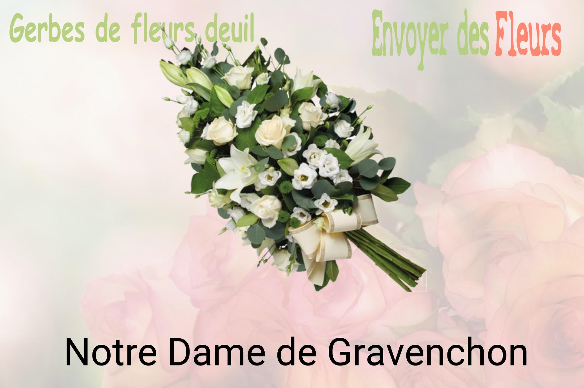 Gerbe de fleurs de deuil livrée à Notre-Dame-de-Gravenchon